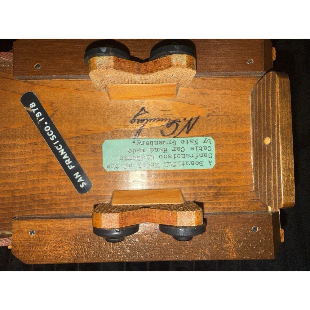 Reuge Handmade San Francisco Street Car Music Box by Nate Gruenberg 1977 -Works! - Picture 14 of 16